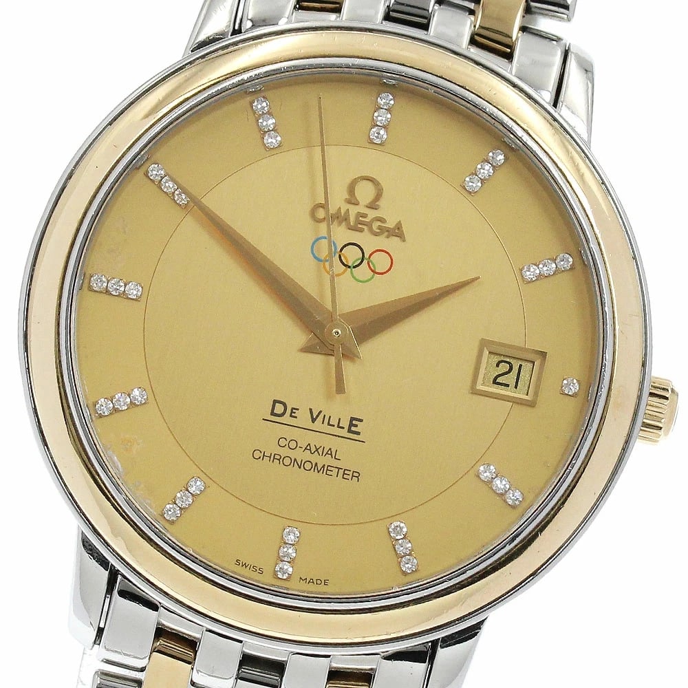 OMEGA WATCH DEVIL OLYMPIC COLLECTION BEIJING WATCH: Omega Watch Devil Olympic Collection Beijing Watch Brand: OMEGA Type/Style: Wristwatch Material: Stainless Steel/Yellow Gold Color: none Size: Case size: 37mm Wrist size: Approx. 18.5cm Accessorie
