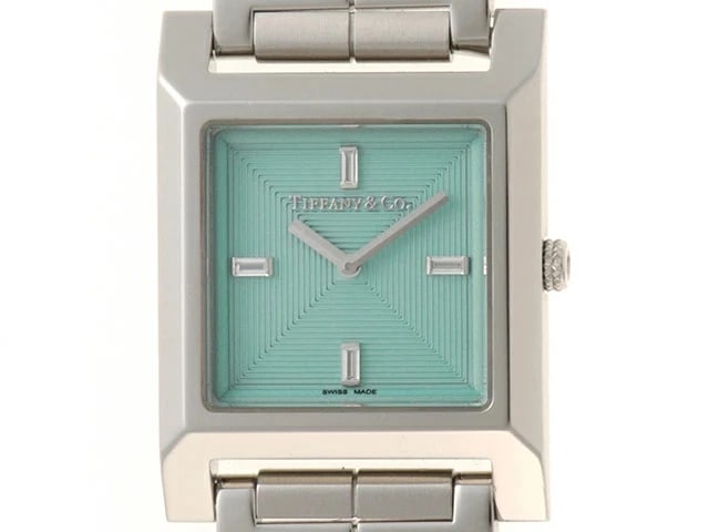 TIFFANY&CO. WATCH MAKERS SQUARE WATCH: Tiffany&Co. Watch Makers Square Watch Brand: TIFFANY&CO. Type/Style: Wristwatch Material: SS Color: BLUE Size: Case size: 22mm Wrist size: Approx. 18cm Accessories: None Accessories Notice