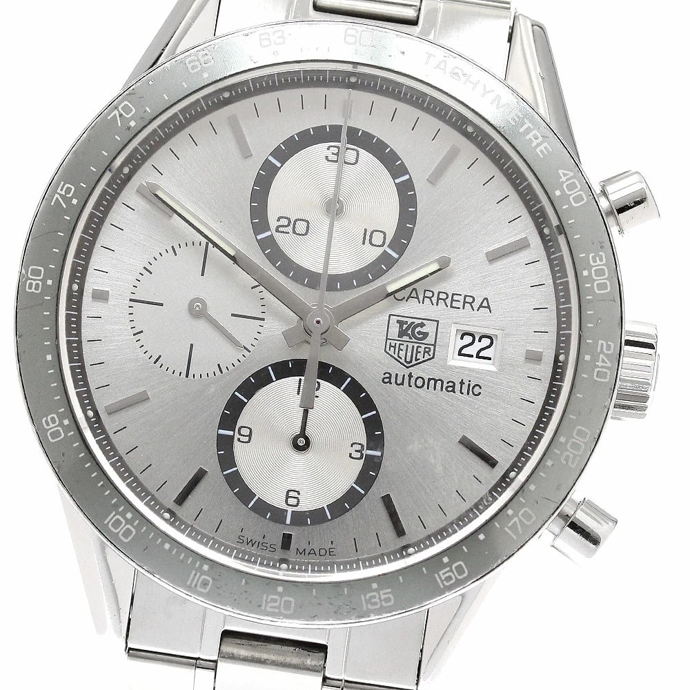 TAG HEUER WATCH CARRERA CHRONOGRAPH WATCH: Tag Heuer Watch Carrera Chronograph Watch Brand: TAG HEUER Type/Style: Wristwatch Material: SS Color: SILVER Size: Case size: 41mm Wrist size: Approx. 18.5cm Accessories: None Accessories