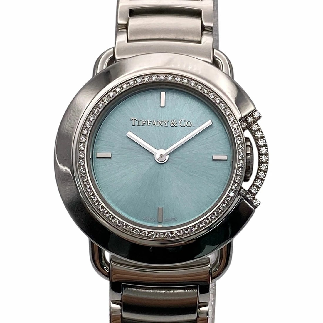 TIFFANY&CO. WATCH T DIAMOND STAINLESTEEL SILVER WATCH: Tiffany&Co. Watch T Diamond Stainlesteel Silver Watch Brand: TIFFANY&CO. Type/Style: Wristwatch Material: SS Color: SILVER Size: Case size: Wrist size: Approx. 15cm Accessories: None Acces