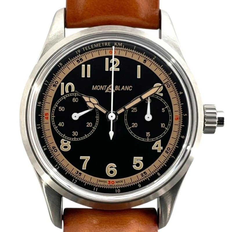 MONTBLANC WATCH MONOPUSHER WATCH: Montblanc Watch Monopusher Watch Brand: MONTBLANC Type/Style: Wristwatch Material: SS Color: BLACK Size: Case size: 42mm Wrist size: Approx. 17cm Accessories: None Accessories Notice: When