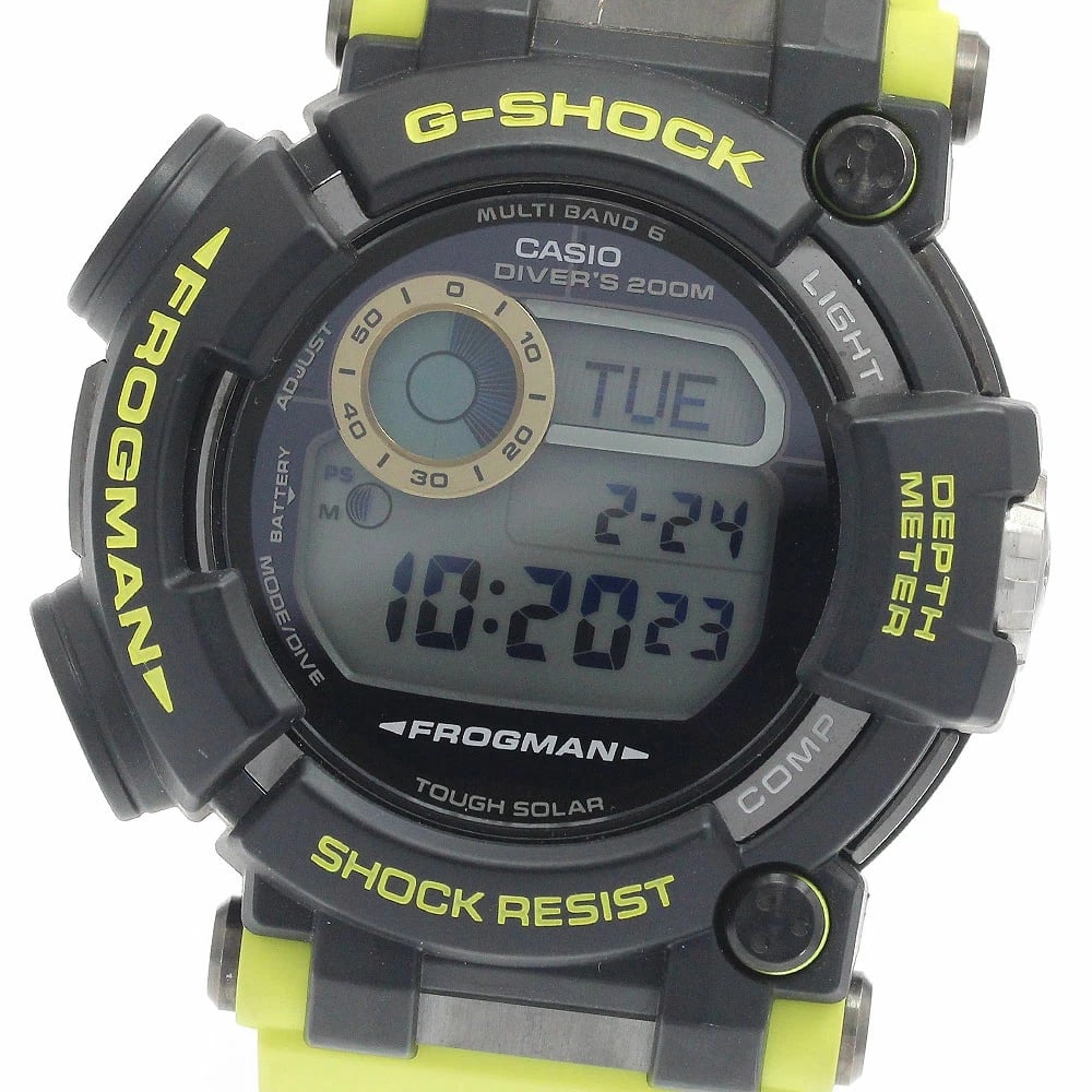 G-SHOCK WATCH FROGMAN WATCH: G-Shock Watch Frogman Watch Brand: G-SHOCK Type/Style: Wristwatch Material: Rubber/Stainless Steel Color: none Size: Case size: 48mm Wrist size: Approx. 24cm Accessories: None Accessories