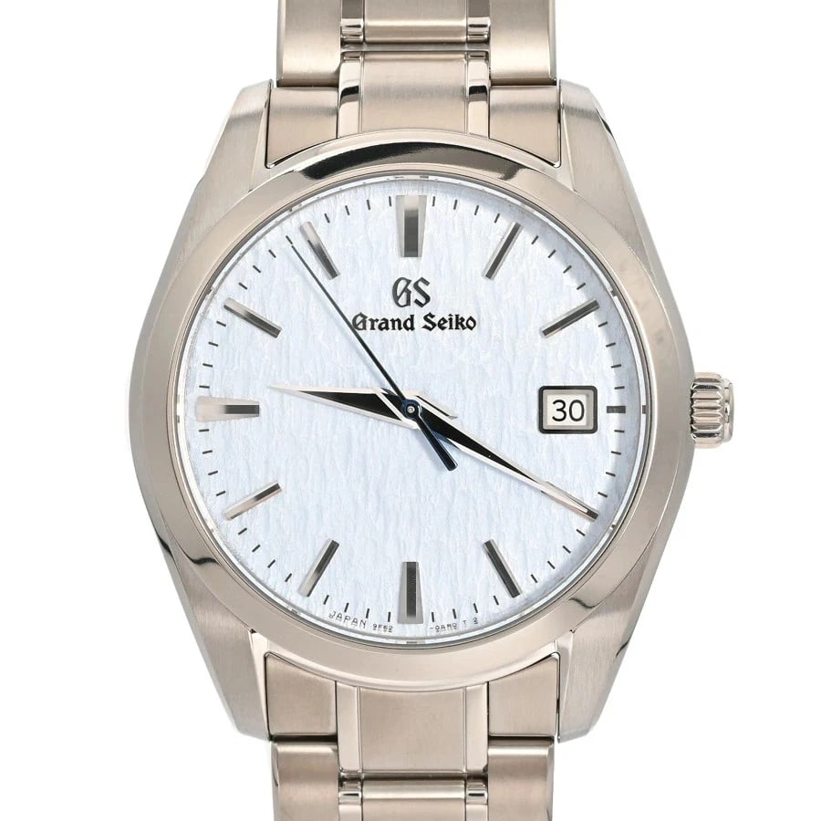 SEIKO WATCH GS GRAND SEIKO 9F QUARTZ DATE WATCH: Seiko Watch Gs Grand Seiko 9F Quartz Date Watch Brand: SEIKO Type/Style: Wristwatch Material: Titanium Color: BLUE DIAL Size: Case size: 37mm Wrist size: Approx. 19cm Accessories: None Acc