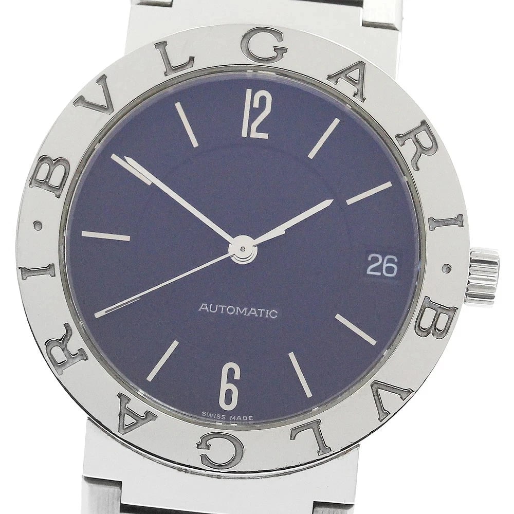 BVLGARI WATCH DATE AUTOMATIC BLACK WATCH: Bvlgari Watch Date Automatic Black Watch Brand: BVLGARI Type/Style: Wristwatch Material: SS Color: BLACK Size: Case size: 33mm Wrist size: Approx. 17.5cm Accessories: None Accessories Noti