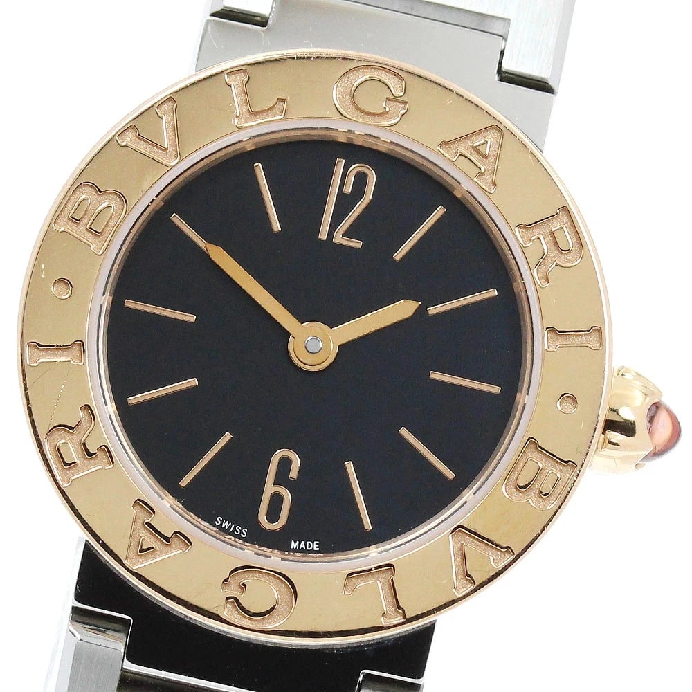BVLGARI WATCH QUARTZ PINK GOLD WATCH: Bvlgari Watch Quartz Pink Gold Watch Brand: BVLGARI Type/Style: Wristwatch Material: PG/SS Color: none Size: Case size: 23mm Wrist size: Approx. 15 + 1.2cm Accessories: None Accessories No