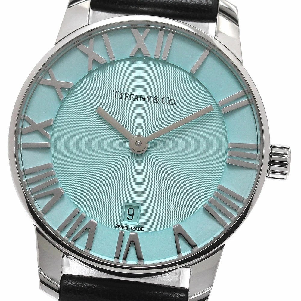 TIFFANY&CO. WATCH QUARTZ BLUE WATCH: Tiffany&Co. Watch Quartz Blue Watch Brand: TIFFANY&CO. Type/Style: Wristwatch Material: SS/Leather Color: BLUE Size: Case size: 29mm Wrist size: Approx. 16.5cm Accessories: None Accessorie