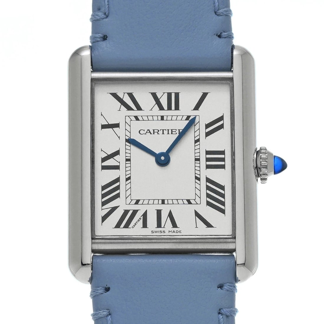 CARTIER WATCH TANKMAST SOLAR BEAT SILVER DIAL WATCH: Cartier Watch Tankmast Solar Beat Silver Dial Watch Brand: CARTIER Type/Style: Wristwatch Material: SS Color: SILVER DIAL Size: Case size: 25.5mm Wrist size: Approx. 13.5cm - 17.5cm Accessories: N