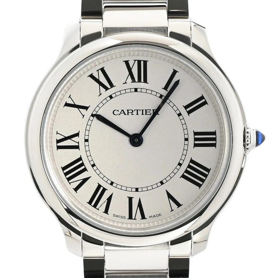 CARTIER WATCH RONDE MUST DE CARTIER QUARTZ WATCH: Cartier Watch Ronde Must De Cartier Quartz Watch Brand: CARTIER Type/Style: Wristwatch Material: SS Color: SILVER Size: Case size: 36mm Wrist size: Approx. 18.5cm Accessories: None Accesso