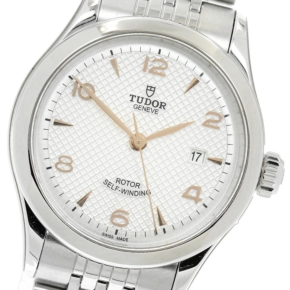 TUDOR WATCH DATE AUTOMATIC SILVER STAINLESTEEL WATCH (1 of 5)