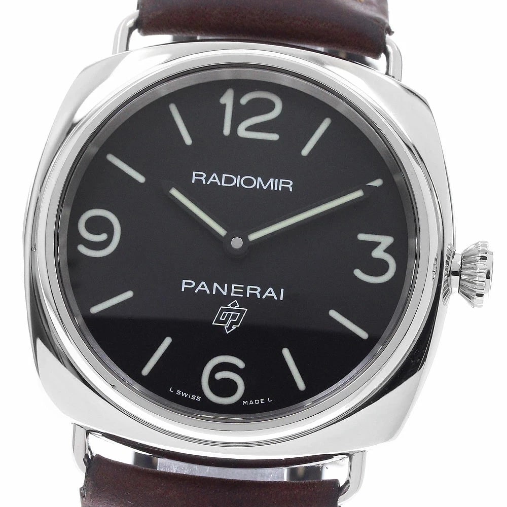 PANERAI WATCH RADIOMIR BASE ACCIAIO MANUAL WATCH: Panerai Watch Radiomir Base Acciaio Manual Watch Brand: PANERAI Type/Style: Wristwatch Material: SS Color: none Size: Case size: 44mm Wrist size: Approx. 20.5cm Accessories: None Accessories Notice: