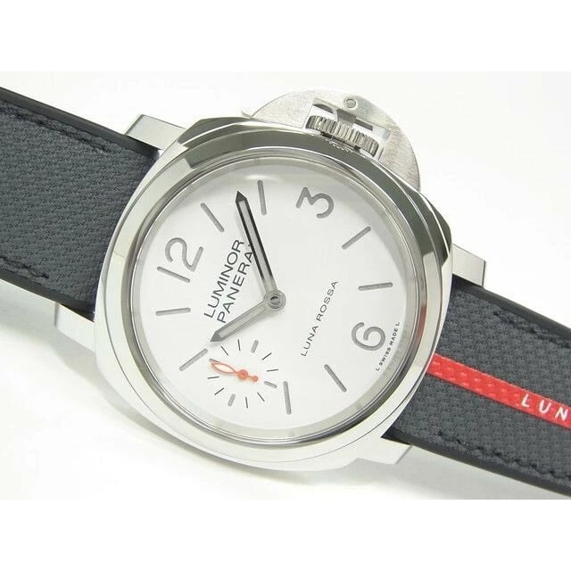 PANERAI WATCH OFFICINE PANERAI LUMINOR LUNA WATCH: Panerai Watch Officine Panerai Luminor Luna Watch Brand: PANERAI Type/Style: Wristwatch Material: SS Color: WHITE Size: Case size: 44mm Accessories: None Accessories Notice: When purchasing pre-owned