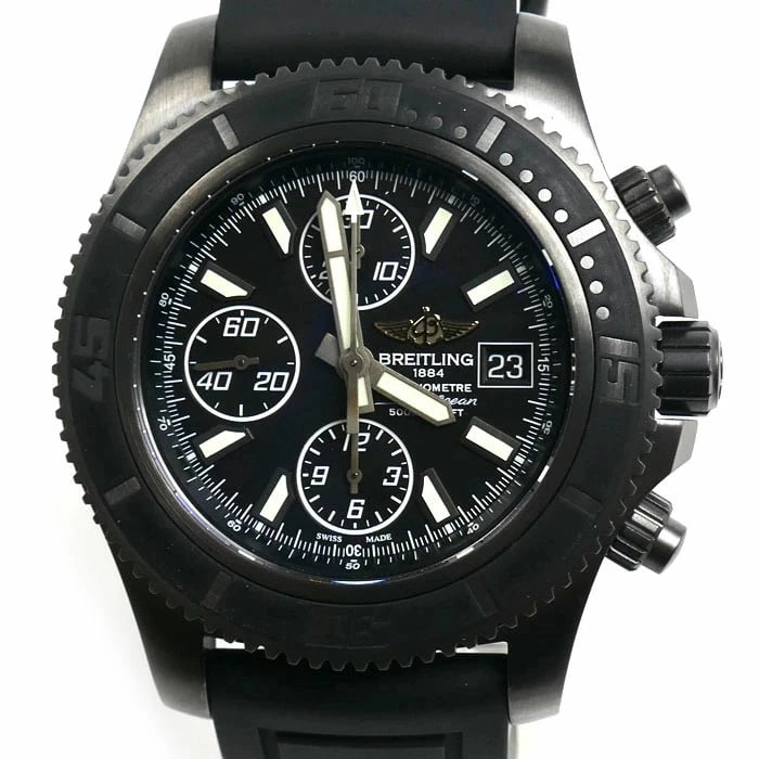 BREITLING WATCH SUPEROCEAN CHRONOGRAPH WATCH: Breitling Watch Superocean Chronograph Watch Brand: BREITLING Type/Style: Wristwatch Material: SS Color: None Size: Case size: 44mm Accessories: None Accessories Notice: When purchasing pre-owned