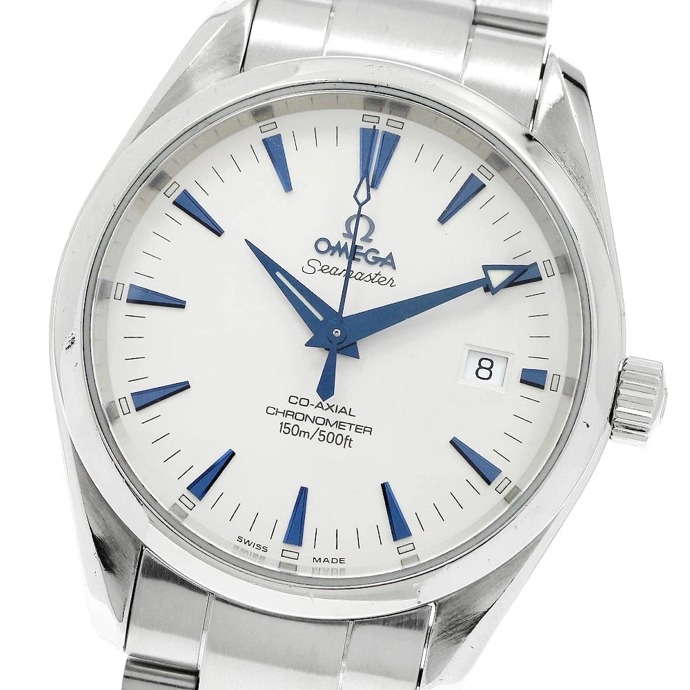 OMEGA WATCH SEAMASTER AQUA TERRA CO-AXIAL DATE WATCH: Omega Watch Seamaster Aqua Terra Co-Axial Date Watch Brand: OMEGA Type/Style: Wristwatch Material: SS Color: None Size: Case size: 39mm Wrist size: Approx. 17 + 1.6cm Accessories: None Accessories