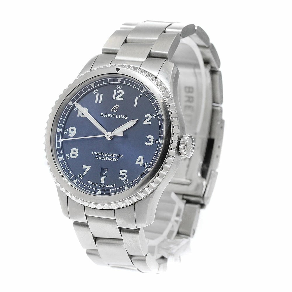 BREITLING WATCH NAVITIMER AUTOMATIC NAVY WATCH - 2