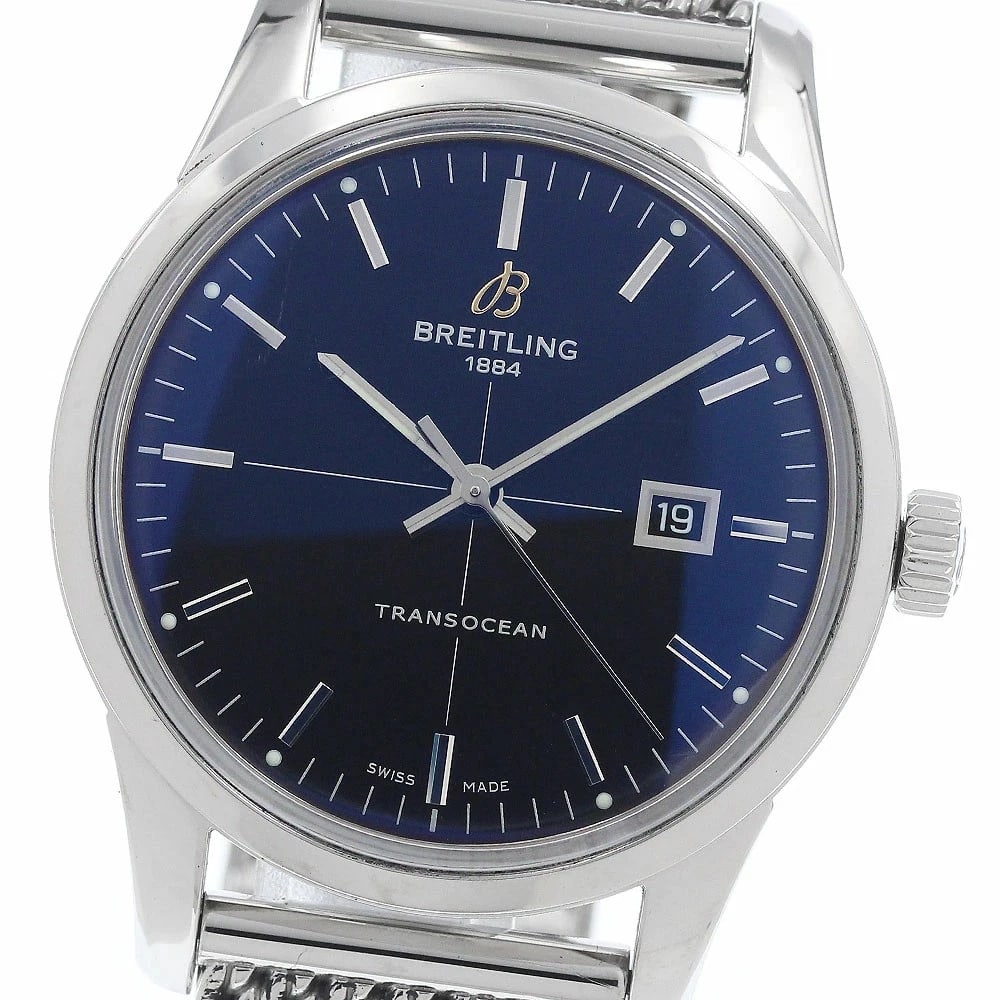 BREITLING WATCH TRANSOCEAN DATE AUTOMATIC WATCH: Breitling Watch Transocean Date Automatic Watch Brand: BREITLING Type/Style: Wristwatch Material: SS Color: None Size: Case size: 43mm Wrist size: Approx. 21cm Accessories: None Accessories Notice: