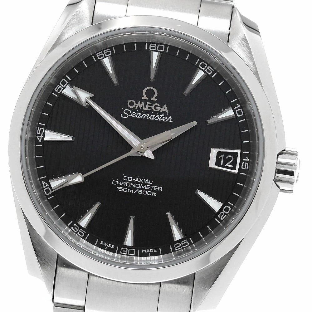 OMEGA WATCH SEAMASTER AQUA TERRA DATE WATCH: Omega Watch Seamaster Aqua Terra Date Watch Brand: OMEGA Type/Style: Wristwatch Material: SS Color: None Size: Case size: 39mm Wrist size: Approx. 18.5 + 0.5cm Accessories: None Accessorie