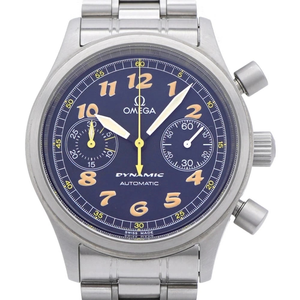 OMEGA WATCH DYNAMIC CHRONOGRAPH AUTOMATIC WATCH: Omega Watch Dynamic Chronograph Automatic Watch Brand: OMEGA Type/Style: Wristwatch Material: SS Color: BLACK Size: Case size: Wrist size: Approx. 20.5cm Accessories: None Accessories Notice: When