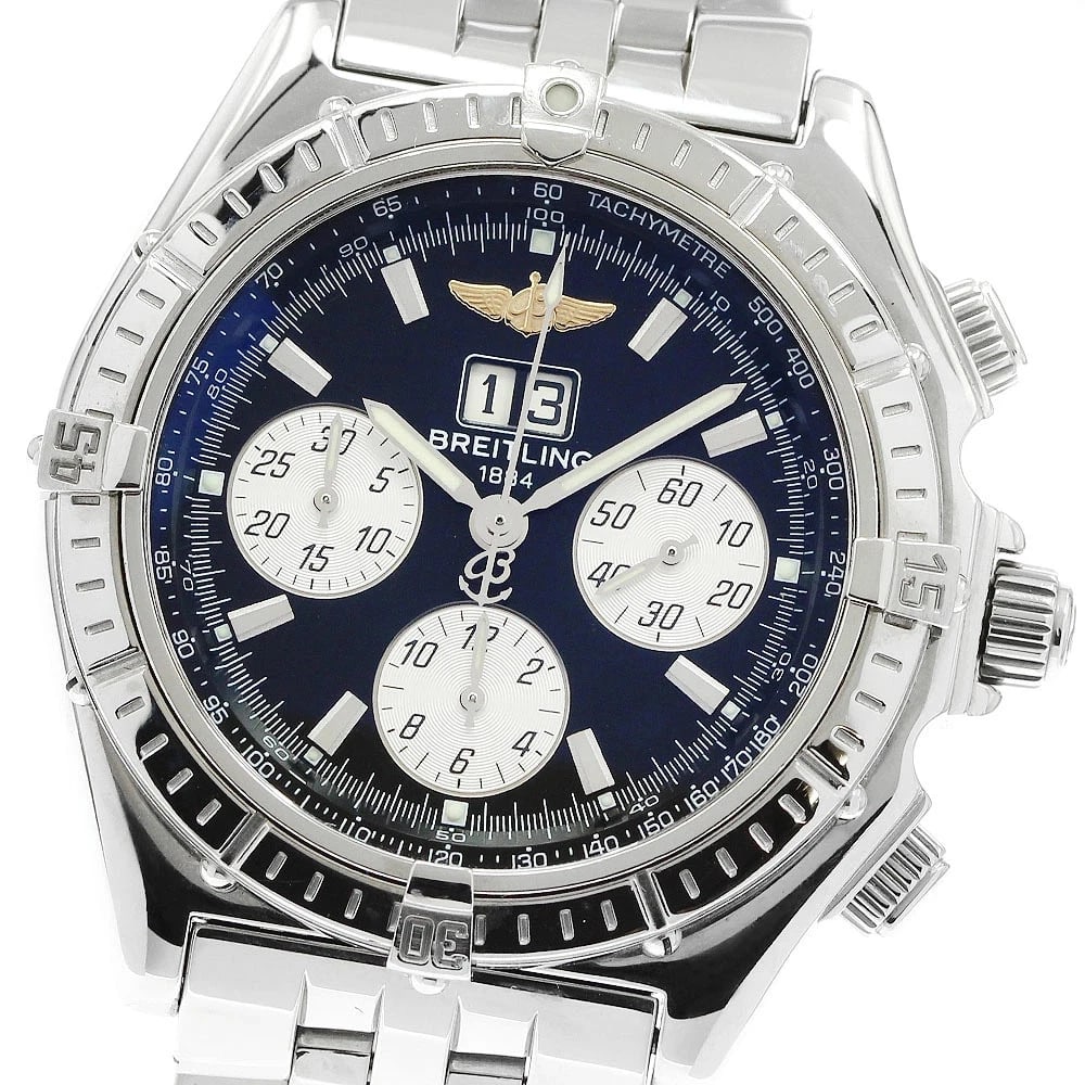 BREITLING WATCH CROSSWIND SPECIAL BIG DATE WATCH: Breitling Watch Crosswind Special Big Date Watch Brand: BREITLING Type/Style: Wristwatch Material: SS Color: None Size: Case size: 44mm Wrist size: Approx. 18.5cm Accessories: None Accesso