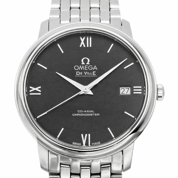 OMEGA WATCH DE VILLE PRESTIGE AUTOMATIC WATCH: Omega Watch De Ville Prestige Automatic Watch Brand: OMEGA Type/Style: Wristwatch Material: Stainless steel Color: BLACK Size: Case size: 36.8mm Wrist size: 18.5cm Accessories: None Accessories
