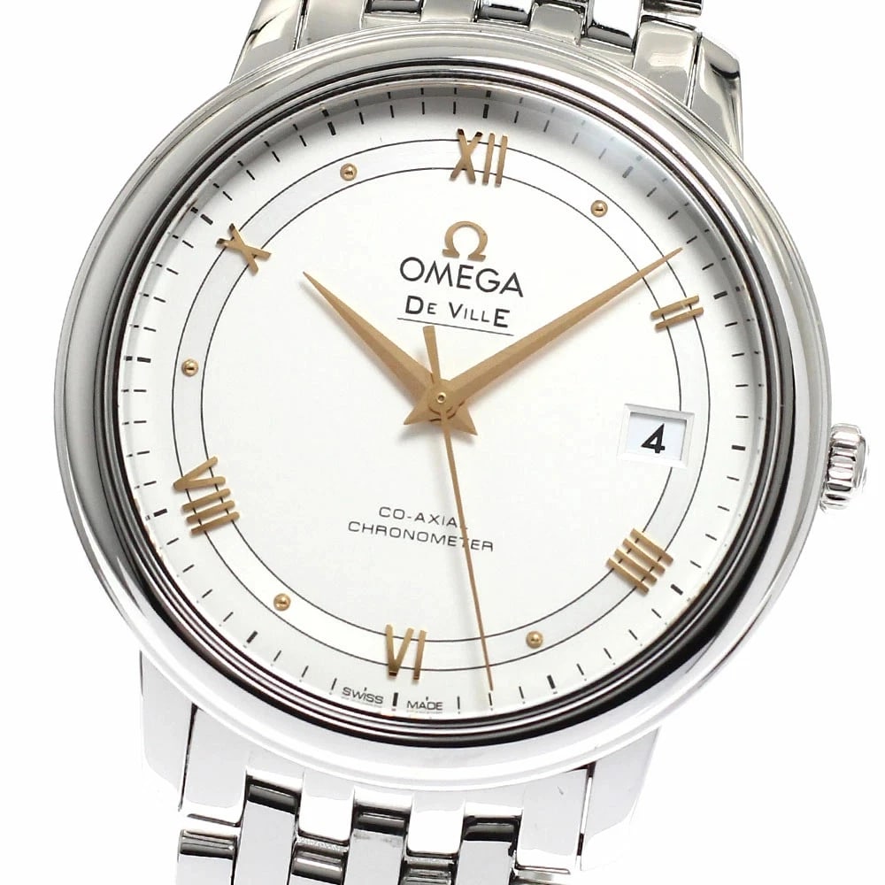 OMEGA WATCH DE VILLE PRESTIGE CO-AXIAL WATCH: Omega Watch De Ville Prestige Co-Axial Watch Brand: OMEGA Type/Style: Wristwatch Material: SS Color: None Size: Case size: 37mm Wrist size: Approx. 17.5cm Accessories: None Accessories Notice: When
