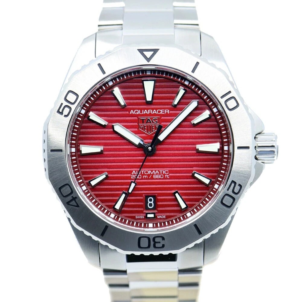 TAG HEUER WATCH AQUARACER PROFESSIONAL 200 CALIBRE WATCH: Tag Heuer Watch Aquaracer Professional 200 Calibre Watch Brand: TAG HEUER Type/Style: Wristwatch Material: SS Color: None Size: Case size: 40mm Wrist size: 18cm Accessories: None Accessories Notice: