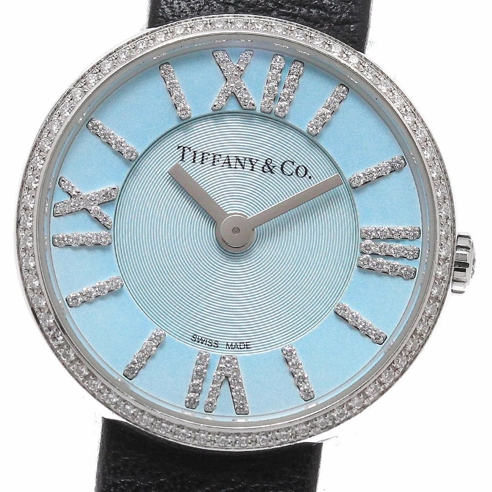 TIFFANY&CO. WATCH ATLAS DIAMOND BEZEL QUARTZ WATCH: Tiffany&Co. Watch Atlas Diamond Bezel Quartz Watch Brand: TIFFANY&CO. Type/Style: Wristwatch Material: SS Color: None Size: Case size: 24mm Wrist size: Approx. 16.5cm Accessories: None Acc
