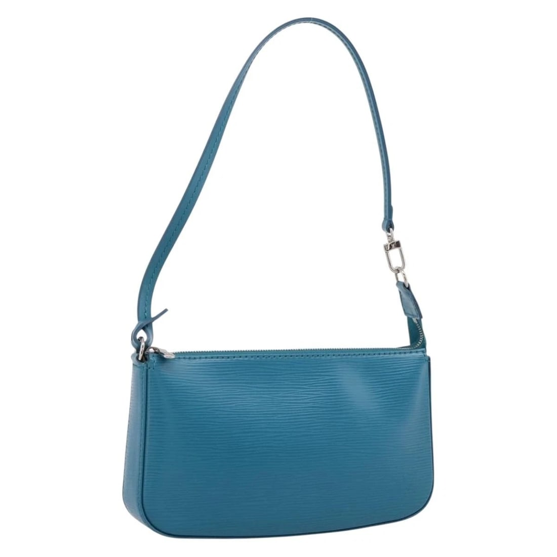 LOUIS VUITTON EPI POCHETTE ACCESSOIRES POUCH: LOUIS VUITTON Epi Pochette Accessoires Pouch Brand: LOUIS VUITTON Type/Style: Accessory Pouch Material: Epi Leather Color: cyan Size: W9.4 x H5.1 x D1.6inch(Approx) Accessories: None Acces