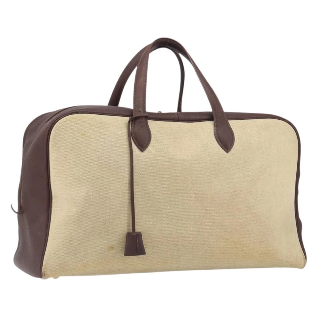 HERMES VICTORIA 50 BOSTON BAG CANVAS BEIGE: HERMES Victoria 50 Boston Bag Canvas Beige Brand: HERMES Type/Style: Boston Bag Material: Canvas Color: Beige/Brown Size: W19.7 x H11.8 x D9.1inch(Approx) Accessories: None Accessories Not