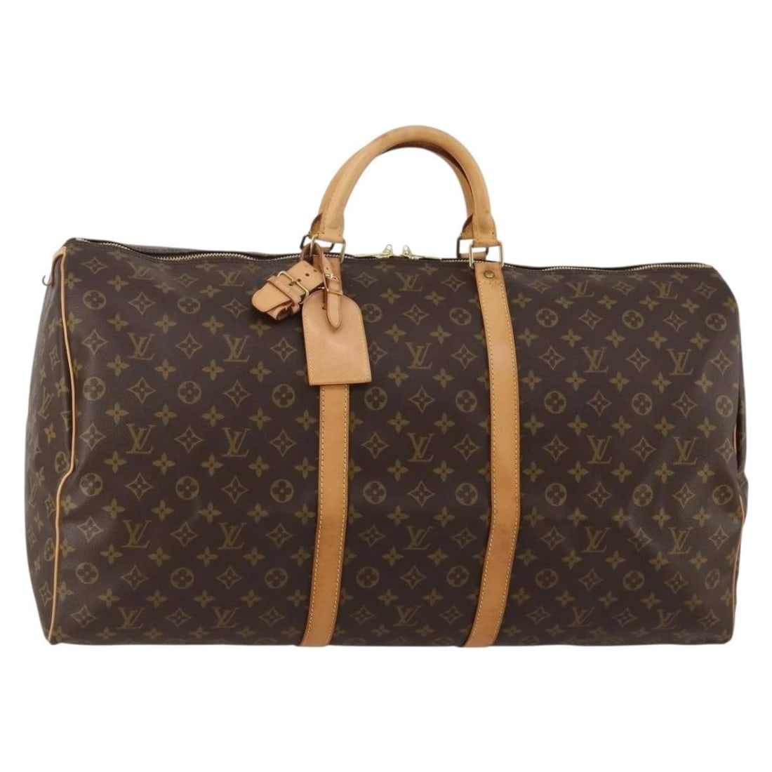LOUIS VUITTON MONOGRAM KEEPALL 60 BOSTON BAG: LOUIS VUITTON Monogram Keepall 60 Boston Bag Brand: LOUIS VUITTON Type/Style: Boston Bag Material: Monogram Canvas Color: Monogram Size: W23.6 x H11.8 x D10.2inch(Approx) Accessories: None