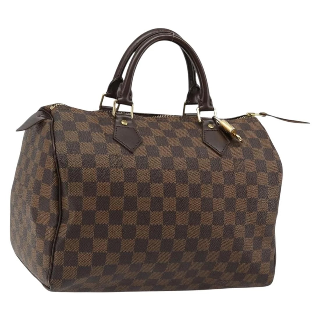 LOUIS VUITTON DAMIER EBENE SPEEDY 30 HAND BAG: LOUIS VUITTON Damier Ebene Speedy 30 Hand Bag Brand: LOUIS VUITTON Type/Style: Hand Bag Material: Damier Ebene Canvas Color: Damie Ebene Size: W11.8 x H8.3 x D6.7inch(Approx) Accessories: None