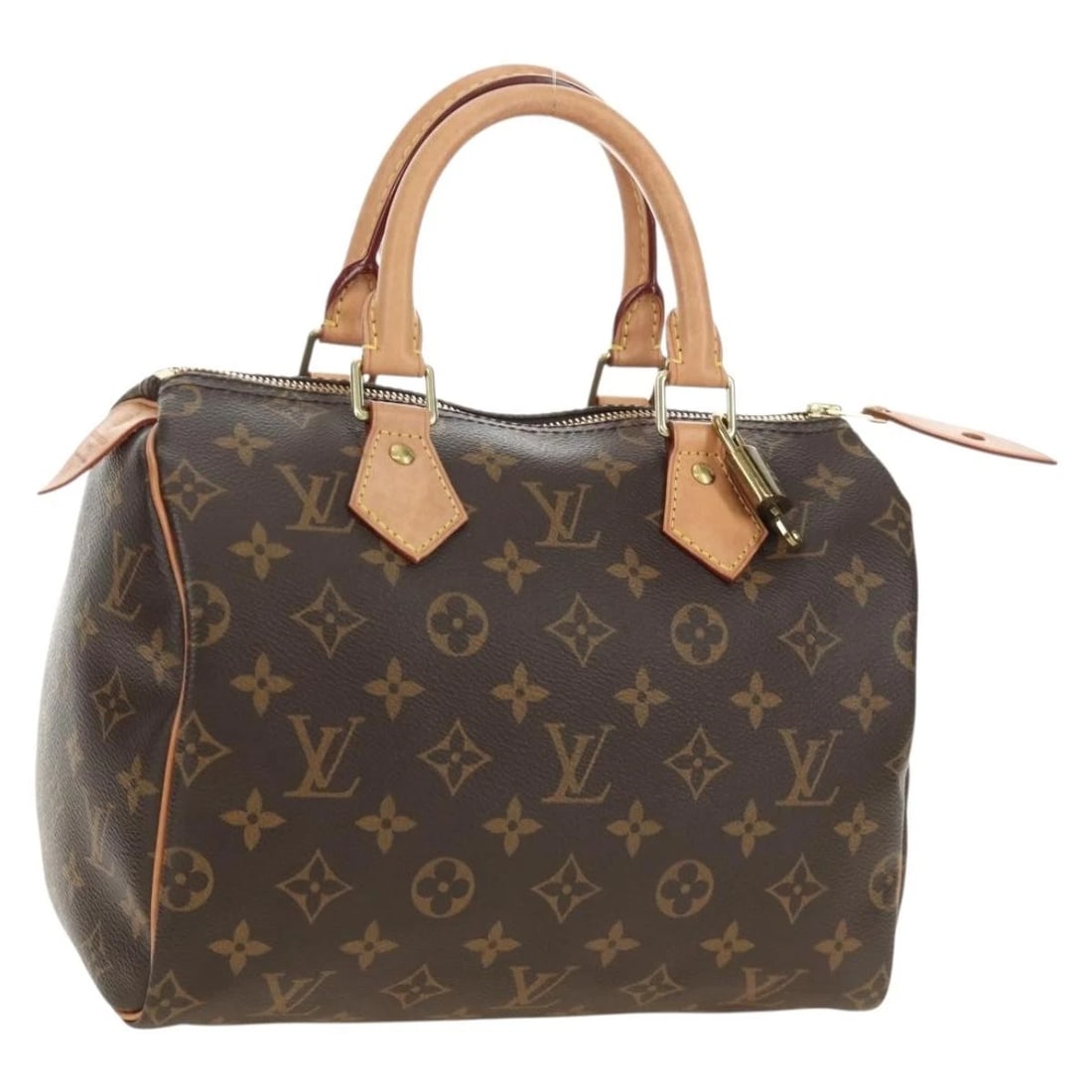 LOUIS VUITTON MONOGRAM SPEEDY 25 HAND BAG: LOUIS VUITTON Monogram Speedy 25 Hand Bag Brand: LOUIS VUITTON Type/Style: Hand Bag Material: Monogram Canvas Color: Monogram Size: W9.8 x H7.5 x D5.9inch(Approx) Accessories: None Accesso