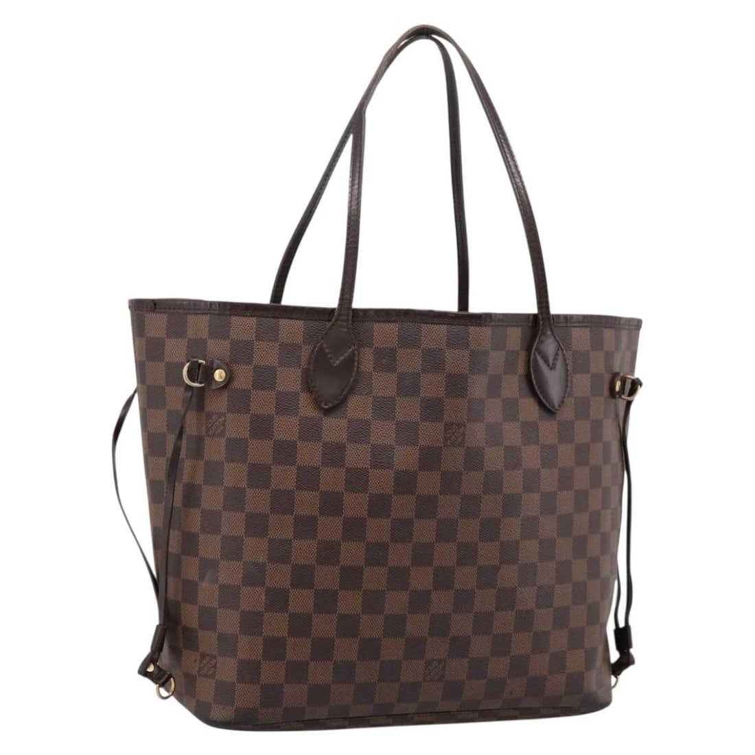 LOUIS VUITTON DAMIER EBENE NEVERFULL MM TOTE BAG: LOUIS VUITTON Damier Ebene Neverfull MM Tote Bag Brand: LOUIS VUITTON Type/Style: Tote Bag Material: Damier Ebene Canvas Color: Damie Ebene Size: W12.6 x H11.8 x D6.7inch(Approx) Accessories: None