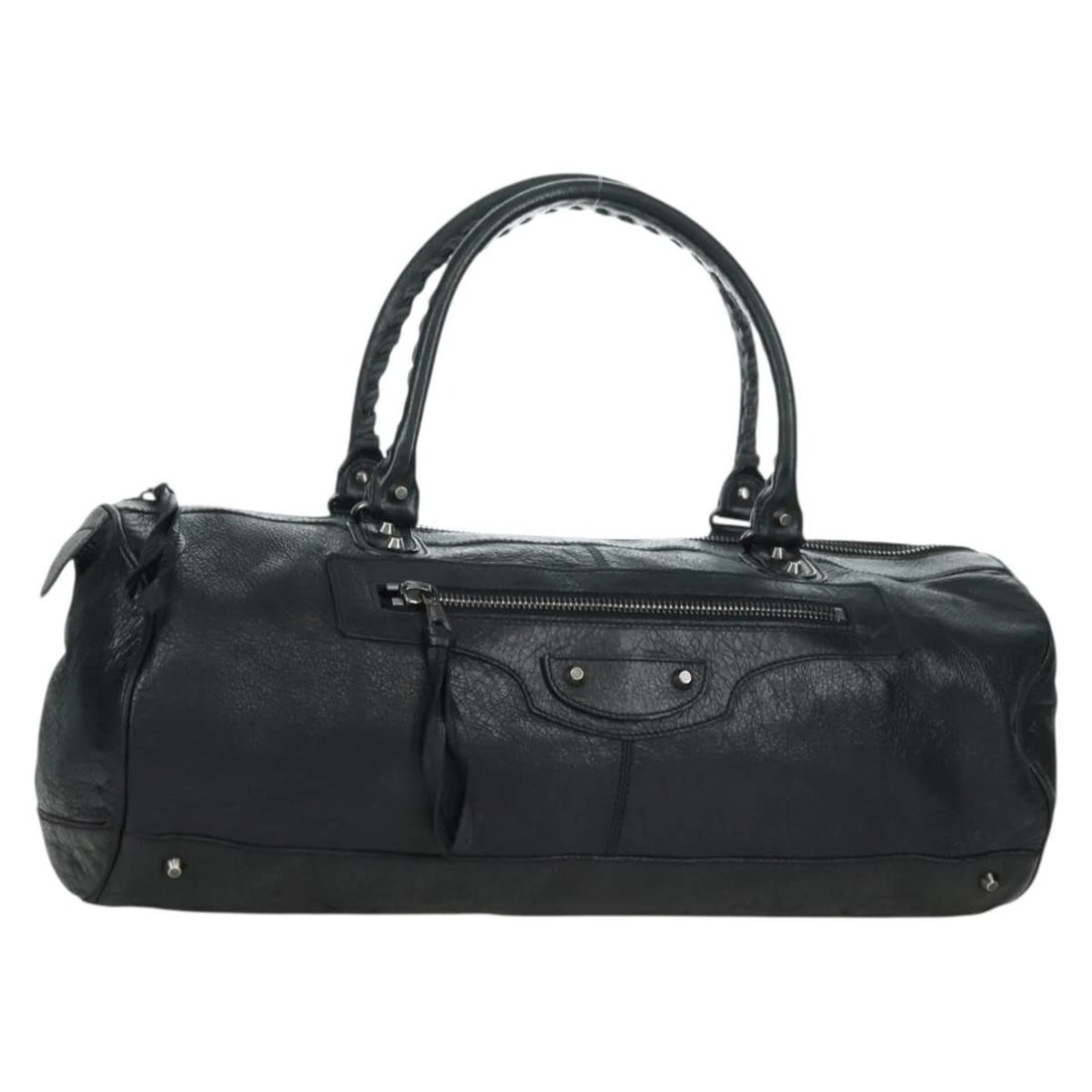 BALENCIAGA CLASSIC POLO HAND BAG LEATHER BLACK: BALENCIAGA Classic Polo Hand Bag Leather Black Brand: BALENCIAGA Type/Style: Hand Bag Material: Leather Color: Black Size: W19.7 x H7.9 x D6.3inch(Approx) Accessories: None Accessories Not