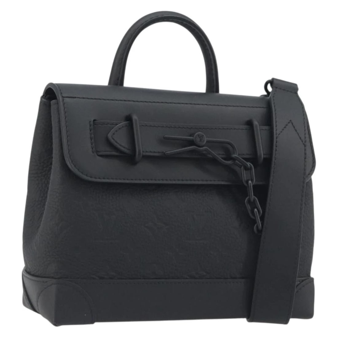 LOUIS VUITTON TAURILLON CLEMENCE MONOGRAM STEAMER: LOUIS VUITTON Taurillon Clemence Monogram Steamer Brand: LOUIS VUITTON Type/Style: Shoulder Bag Material: Monogram Canvas Color: Black Size: W9.6 x H7.9 x D3.1inch Accessories: None Access