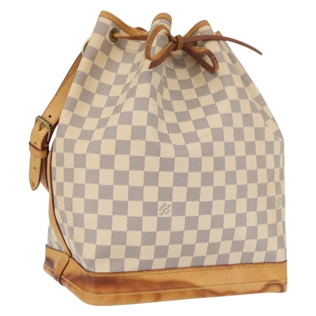 LOUIS VUITTON DAMIER AZUR NOE SHOULDER BAG: LOUIS VUITTON Damier Azur Noe Shoulder Bag Brand: LOUIS VUITTON Type/Style: Shoulder Bag Material: Damier Azur Canvas Color: Damier Azur Size: W10.2 x H13.4 x D7.5inch Accessories: None Ac