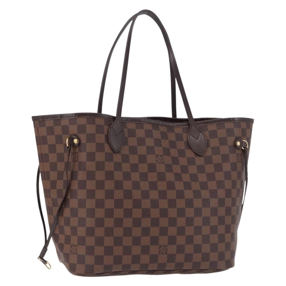LOUIS VUITTON DAMIER EBENE NEVERFULL MM TOTE BAG: LOUIS VUITTON Damier Ebene Neverfull MM Tote Bag Brand: LOUIS VUITTON Type/Style: Tote Bag Material: Damier Ebene Canvas Color: Damie Ebene Size: W12.6 x H11.8 x D6.7inch Accessories: None