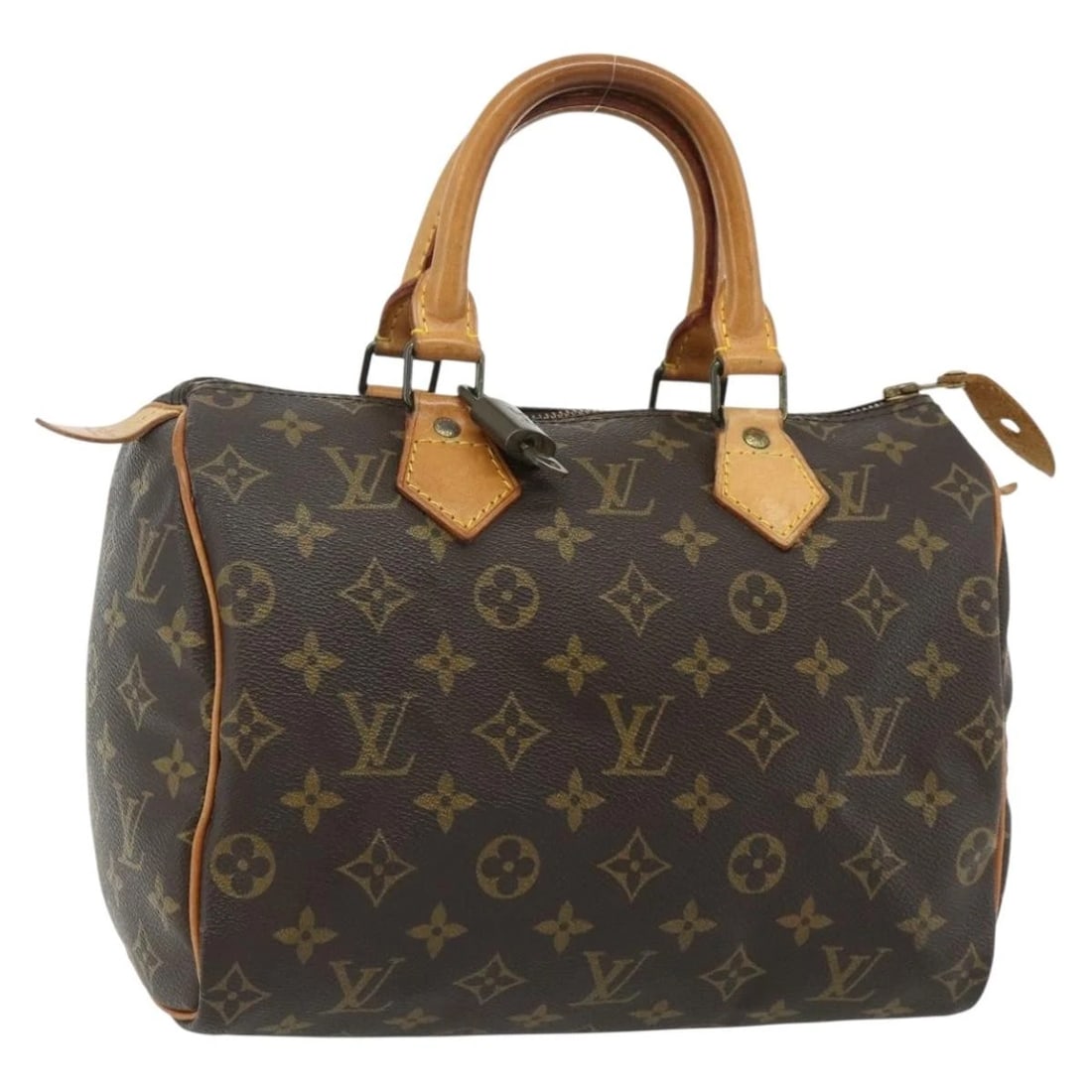LOUIS VUITTON MONOGRAM SPEEDY 25 HAND BAG: LOUIS VUITTON Monogram Speedy 25 Hand Bag Brand: LOUIS VUITTON Type/Style: Hand Bag Material: Monogram Canvas Color: Monogram Size: W9.8 x H7.5 x D5.9inch Accessories: None Accessories Not
