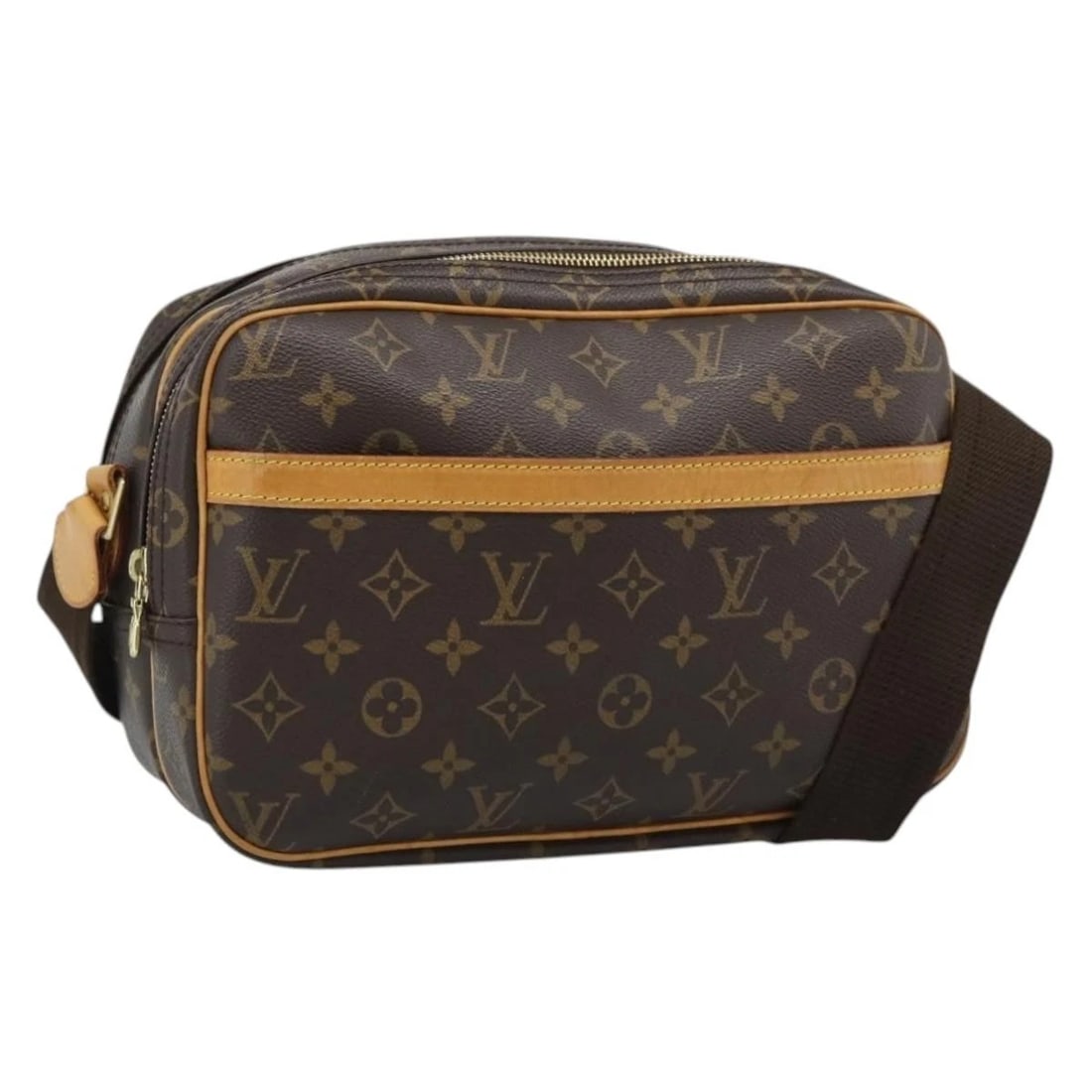 LOUIS VUITTON MONOGRAM REPORTER PM SHOULDER BAG: LOUIS VUITTON Monogram Reporter PM Shoulder Bag Brand: LOUIS VUITTON Type/Style: Shoulder Bag Material: Monogram Canvas Color: Monogram Size: W11.0 x H8.3 x D5.1inch Accessories: None Acce