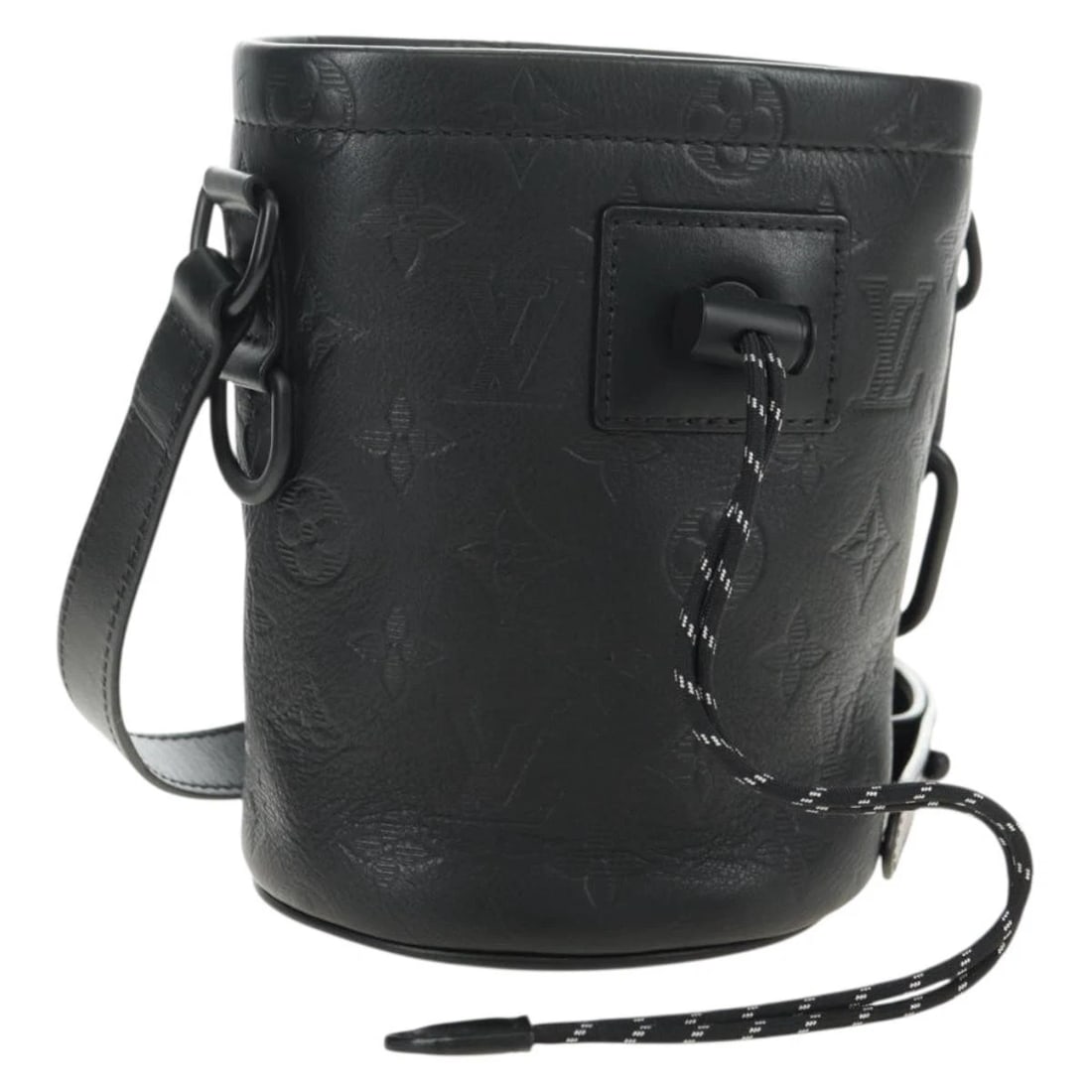 LOUIS VUITTON MONOGRAM SHADOW CHALK NANOBAG BAG: LOUIS VUITTON Monogram Shadow Chalk Nanobag Bag Brand: LOUIS VUITTON Type/Style: Shoulder Bag Material: Monogram Shadow Canvas Color: Black Size: W4.7 x H5.9 x D4.3inch Accessories: None Accessories