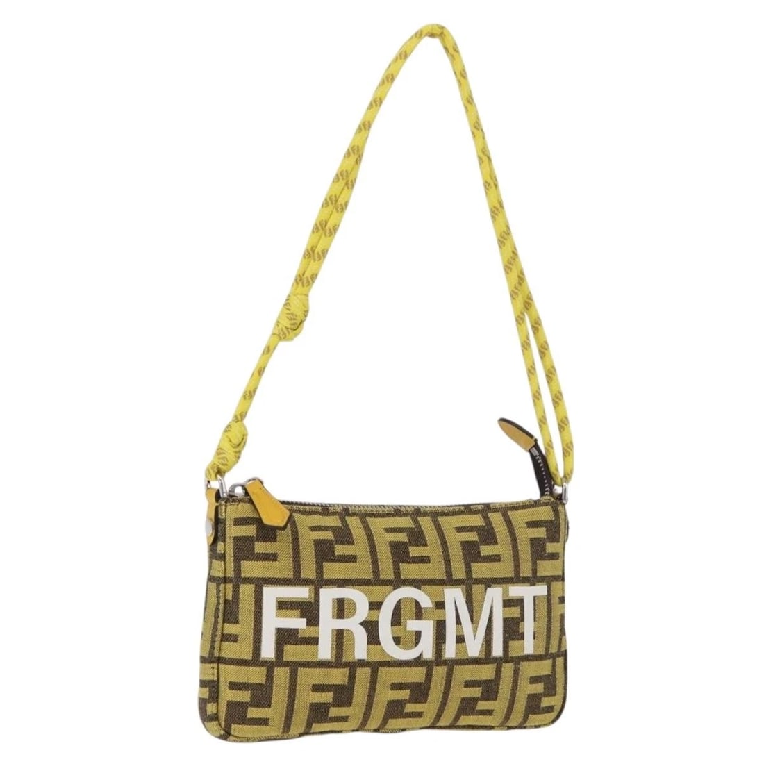 FENDI ZUCCA CANVAS FRAGMENT ACCESSORY POUCH: FENDI Zucca Canvas FRAGMENT Accessory Pouch Brand: FENDI Type/Style: Accessory Pouch Material: Zucca Canvas Color: Brown/Silver Size: W7.5 x H4.7 x D1.2inch Accessories: None Accessories N