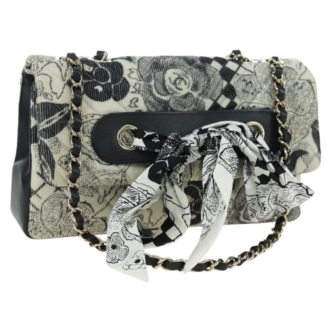 CHANEL MATELASSE 25 CHAIN SHOULDER BAG CORDUROY: CHANEL Matelasse 25 Chain Shoulder Bag Corduroy Brand: CHANEL Type/Style: Shoulder Bag Material: Corduroy Color: White/Gold Size: W9.8 x H5.5 x D2.4inch Accessories: None Accessories Notic