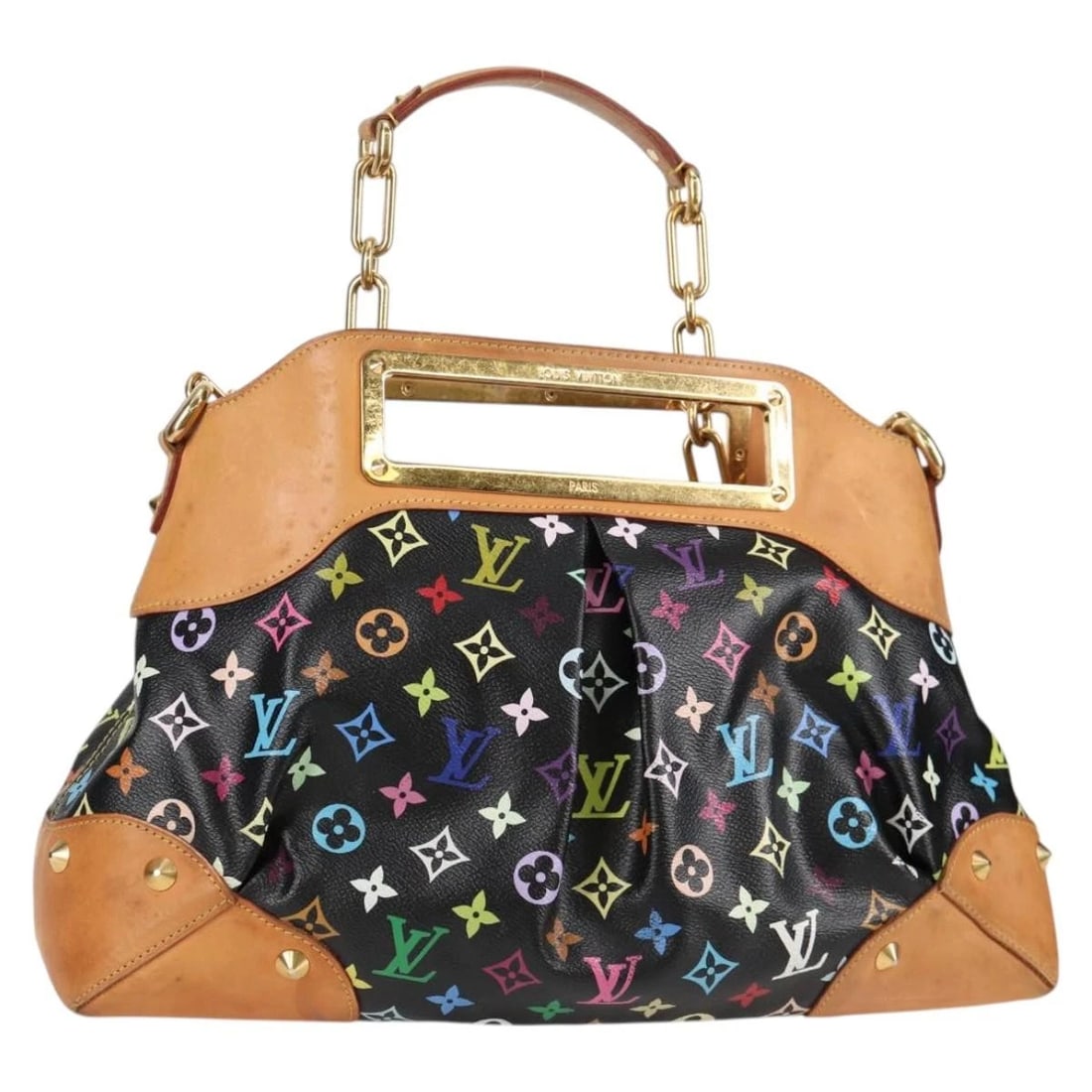 LOUIS VUITTON MONOGRAM MULTICOLOR JUDY GM BAG: LOUIS VUITTON Monogram Multicolor Judy GM Bag Brand: LOUIS VUITTON Type/Style: Shoulder Bag Material: Monogram Multicolor Canvas Color: Black Size: W16.1 x H11.0 x D3.9inch Accessories: None <