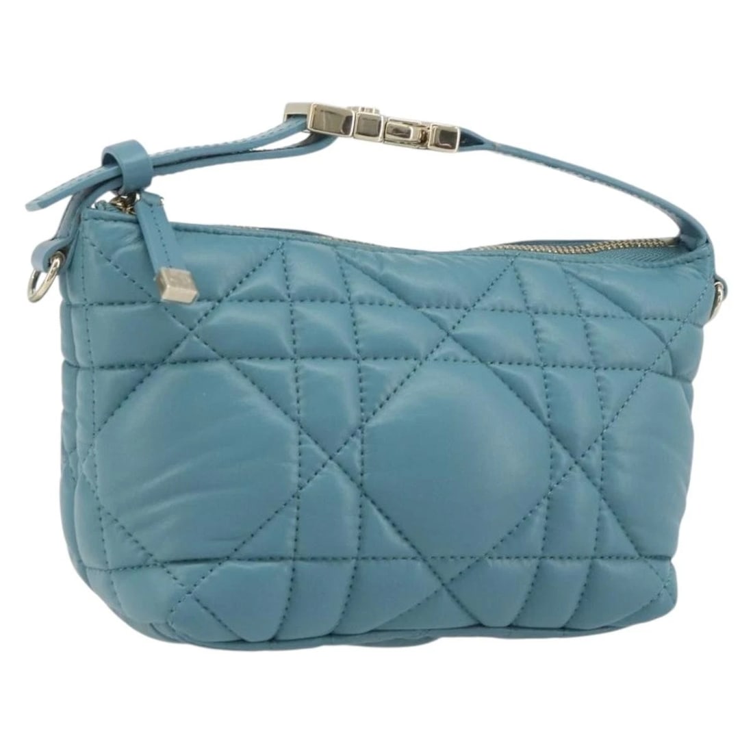 CHRISTIAN DIOR CANAGE NOMAD POUCH LEATHER BLUE GOLD: Christian Dior Canage Nomad Pouch Leather Blue Gold Brand: Christian Dior Type/Style: Pouch Material: leather Color: Blue/Gold Size: W5.5 x H4.3 x D3.1inch Accessories: None Accessories No