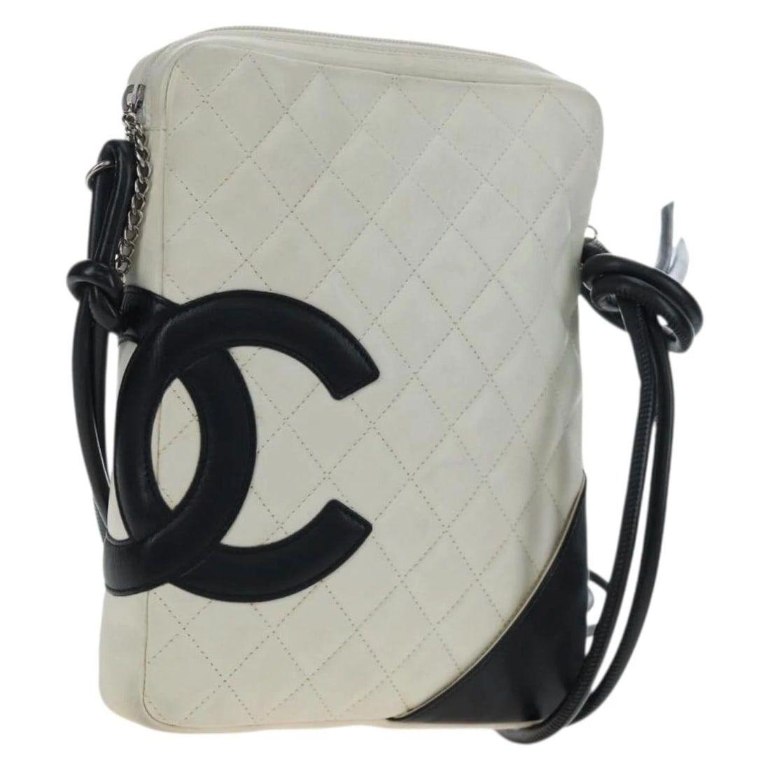 CHANEL COCO MARK MATELASSE CAMBON LINE BAG LEATHER WHITE: CHANEL COCO Mark Matelasse Cambon Line Bag Leather White Brand: CHANEL Type/Style: Shoulder Bag Material: Leather Color: White Size: W7.5 x H9.8 x D1.2inch Accessories: None Accessories No