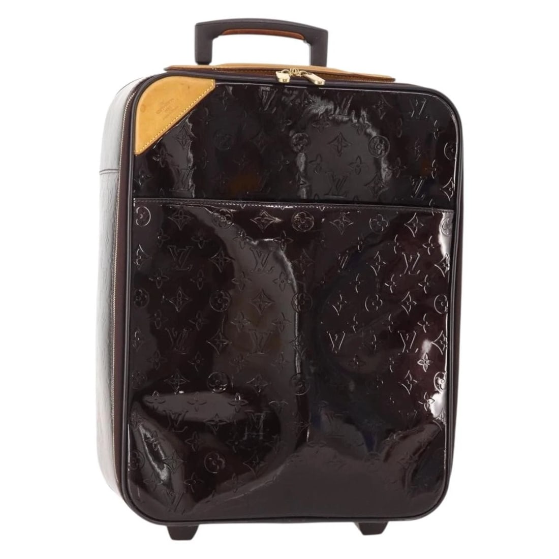 LOUIS VUITTON MONOGRAM VERNIS PEGAS 45 SUITCASE: LOUIS VUITTON Monogram Vernis Pegas 45 Suitcase Brand: LOUIS VUITTON Type/Style: suitcase Material: Patent Leather Color: Amarante Size: W13.8 x H17.7 x D6.7inch Accessories: None Accessor