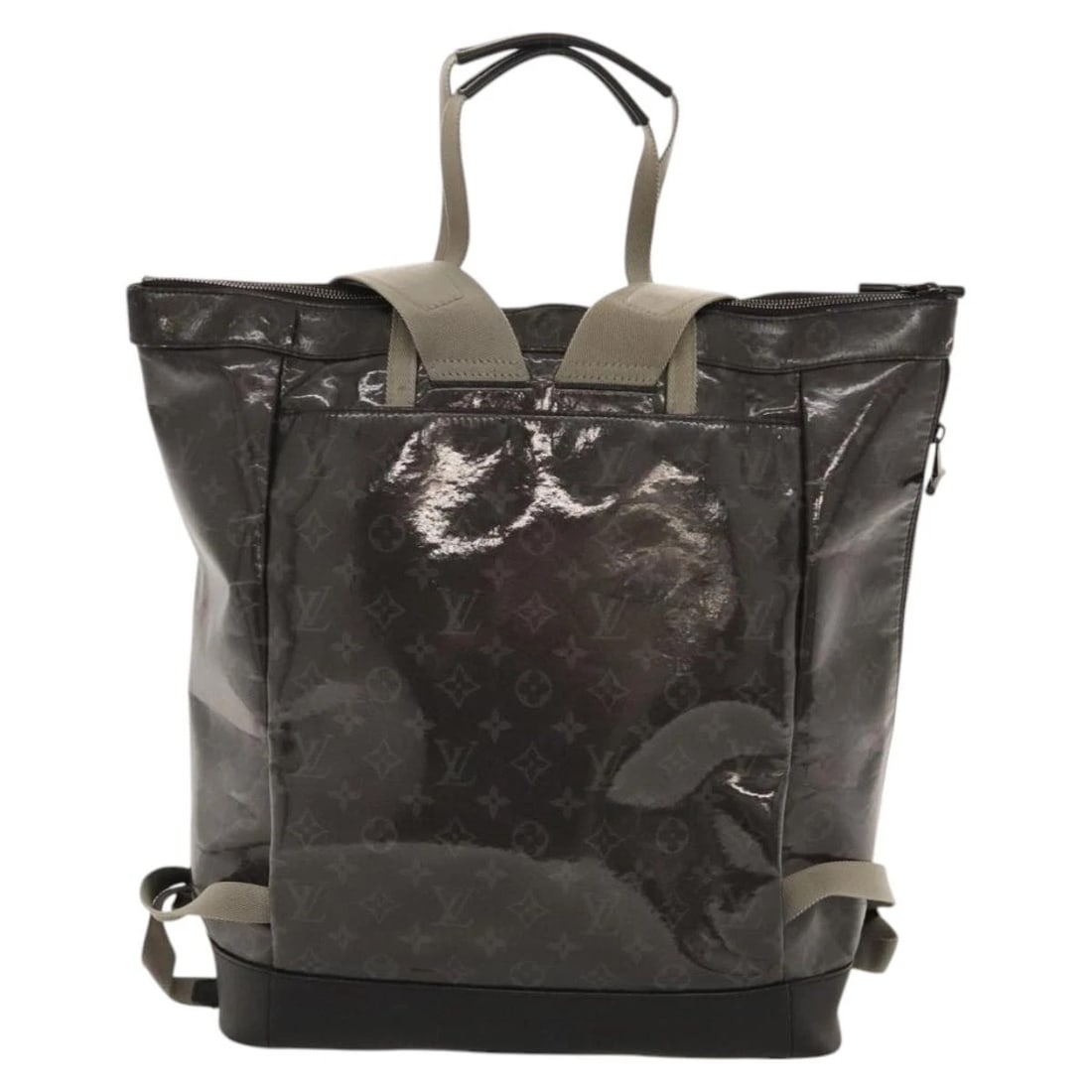 LOUIS VUITTON MONOGRAM ECLIPSE GLAZE ZIPPED TOTE BACKPACK - 2