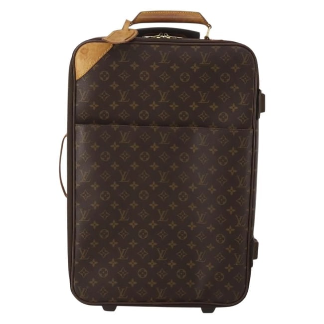 LOUIS VUITTON MONOGRAM PEGAS 55 SUITCASE: LOUIS VUITTON Monogram Pegas 55 Suitcase Brand: LOUIS VUITTON Type/Style: suitcase Material: Monogram Canvas Color: Monogram Size: W14.6 x H21.7 x D7.5inch Accessories: None Accessories Notice: When