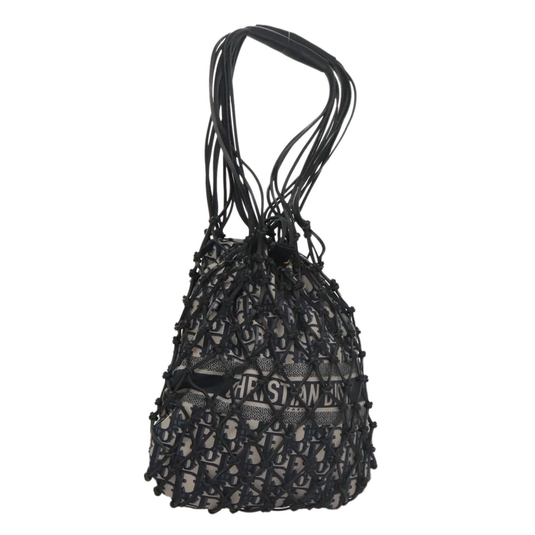 CHRISTIAN DIOR TROTTER CANVAS HAND BAG NAVY: Christian Dior Trotter Canvas Hand Bag Navy Brand: Christian Dior Type/Style: Hand Bag Material: Canvas/Trotter Canvas Color: Navy Size: W8.7 x H10.6inch Accessories: None Accessories Noti