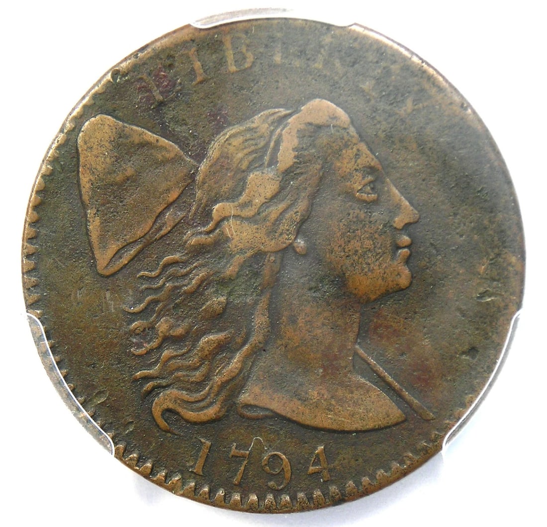1794 LIBERTY CAP LARGE CENT 1C COIN (1 of 5)