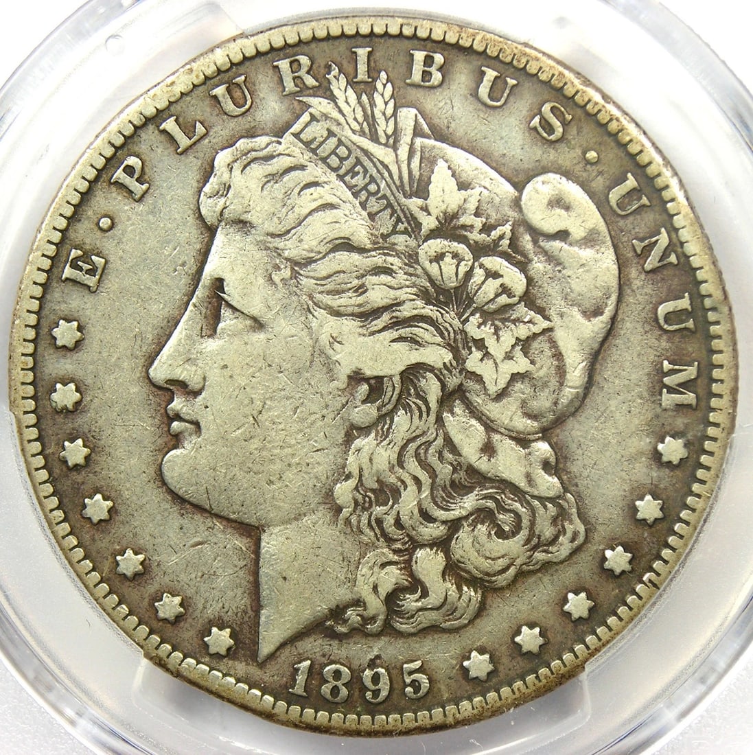 1895-S MORGAN SILVER DOLLAR $1 COIN: 1895-S Morgan Silver Dollar $1 Coin Year : 1895 Denomination : $1 Country of Origin : United States Accessories: None Accessories Notice: When purchasing pre-owned goods, please refer to the photos of